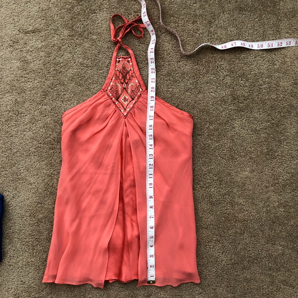 Express halter top size XS, orange salmon pink - Picture 7 of 12